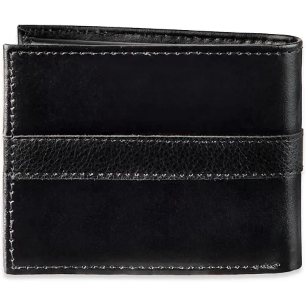 Tommy Hilfiger Men's Leather Orson RFID Bifold Wallet with Removable Passcase